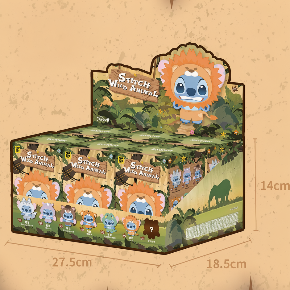TopToyau | Disney Stitch Wild Animal Series Vinyl Plush Blind Box