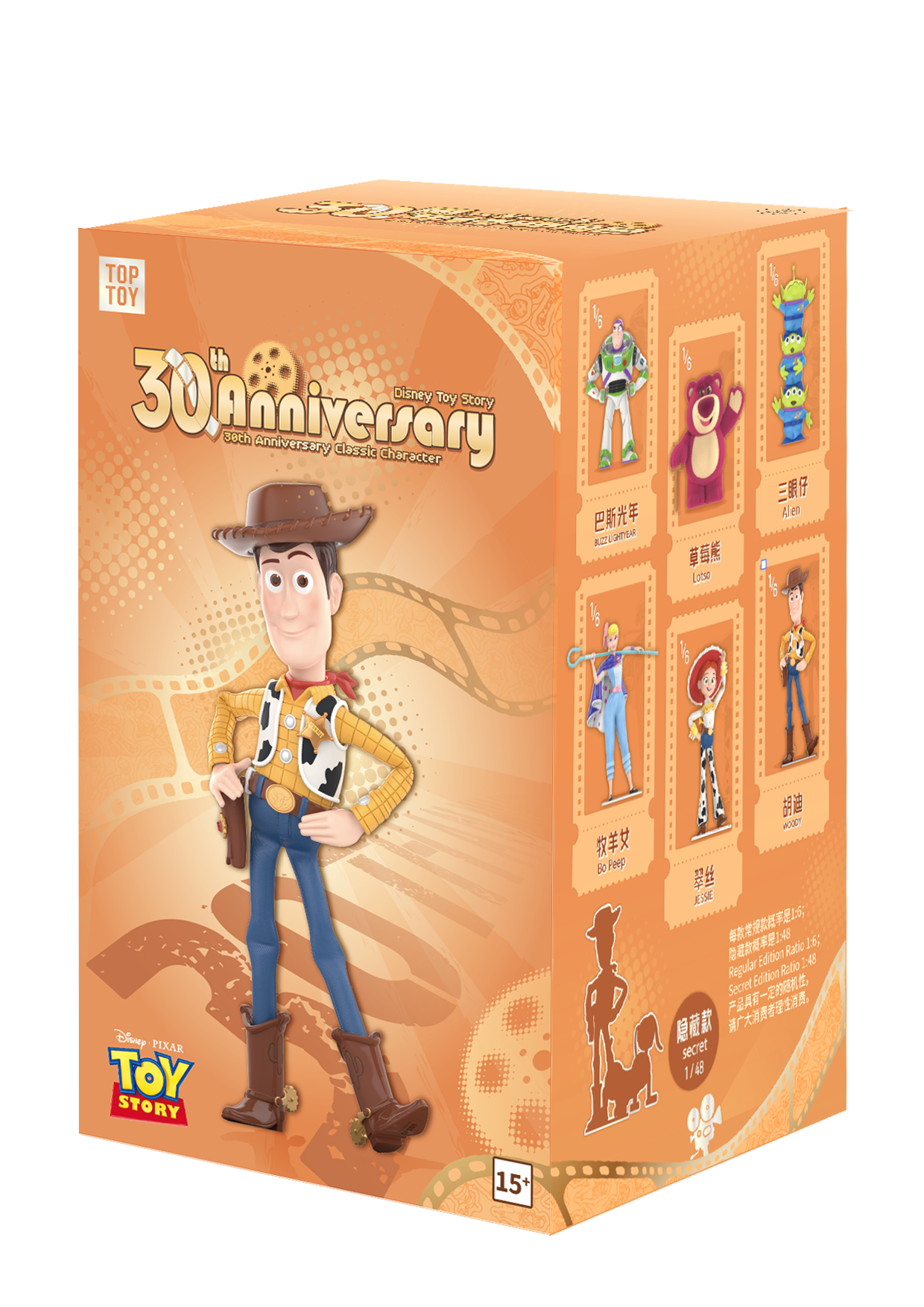 TOP TOY x Disney Pixar Toy Story: 30th Anniversary Classic Series Blind Box - Mystery Collectible Figure