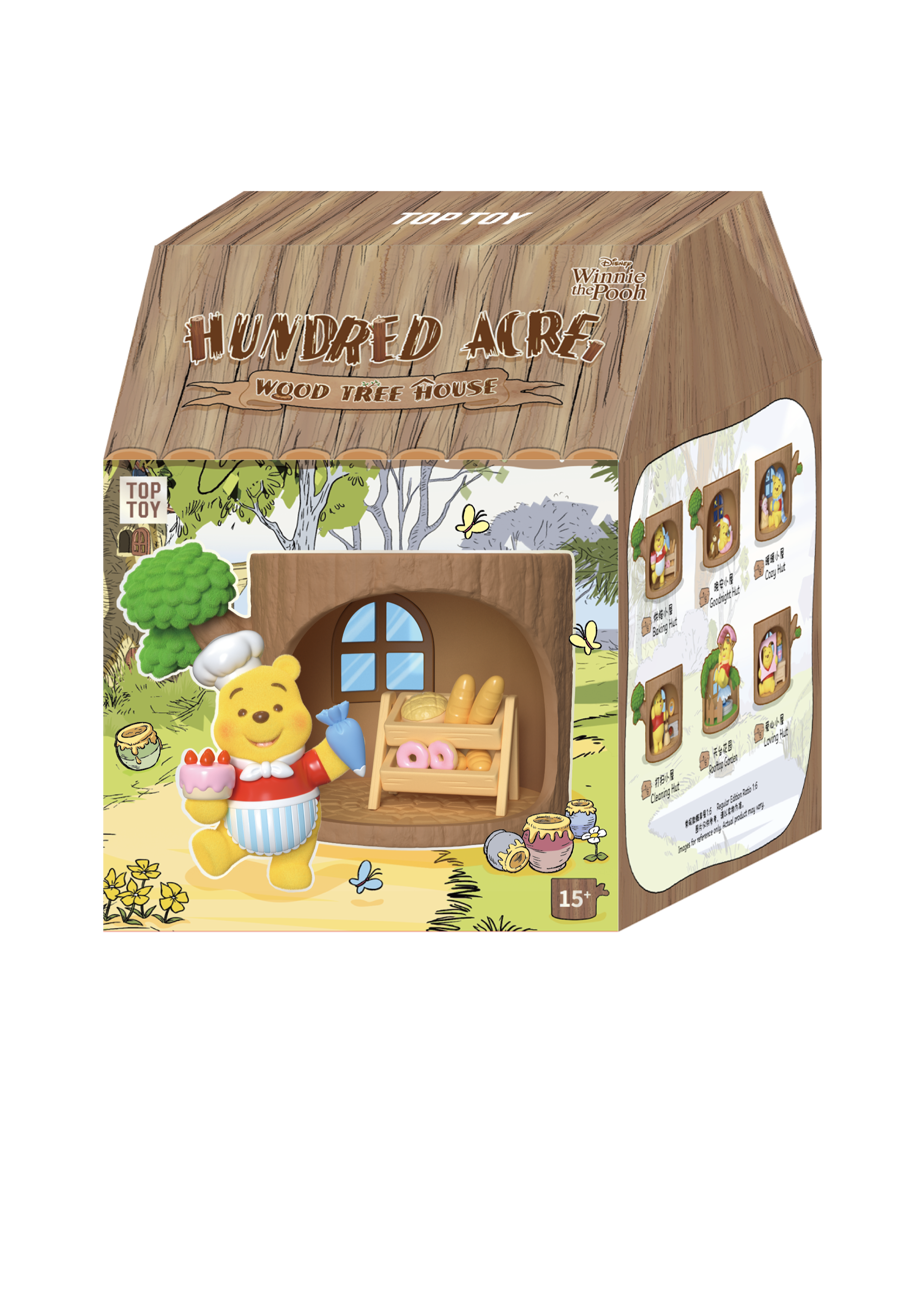 TOP TOY Disney Winnie the Pooh Hundred Acre Wood Tree House Series Blind Box - Mystery Art Toy Figure