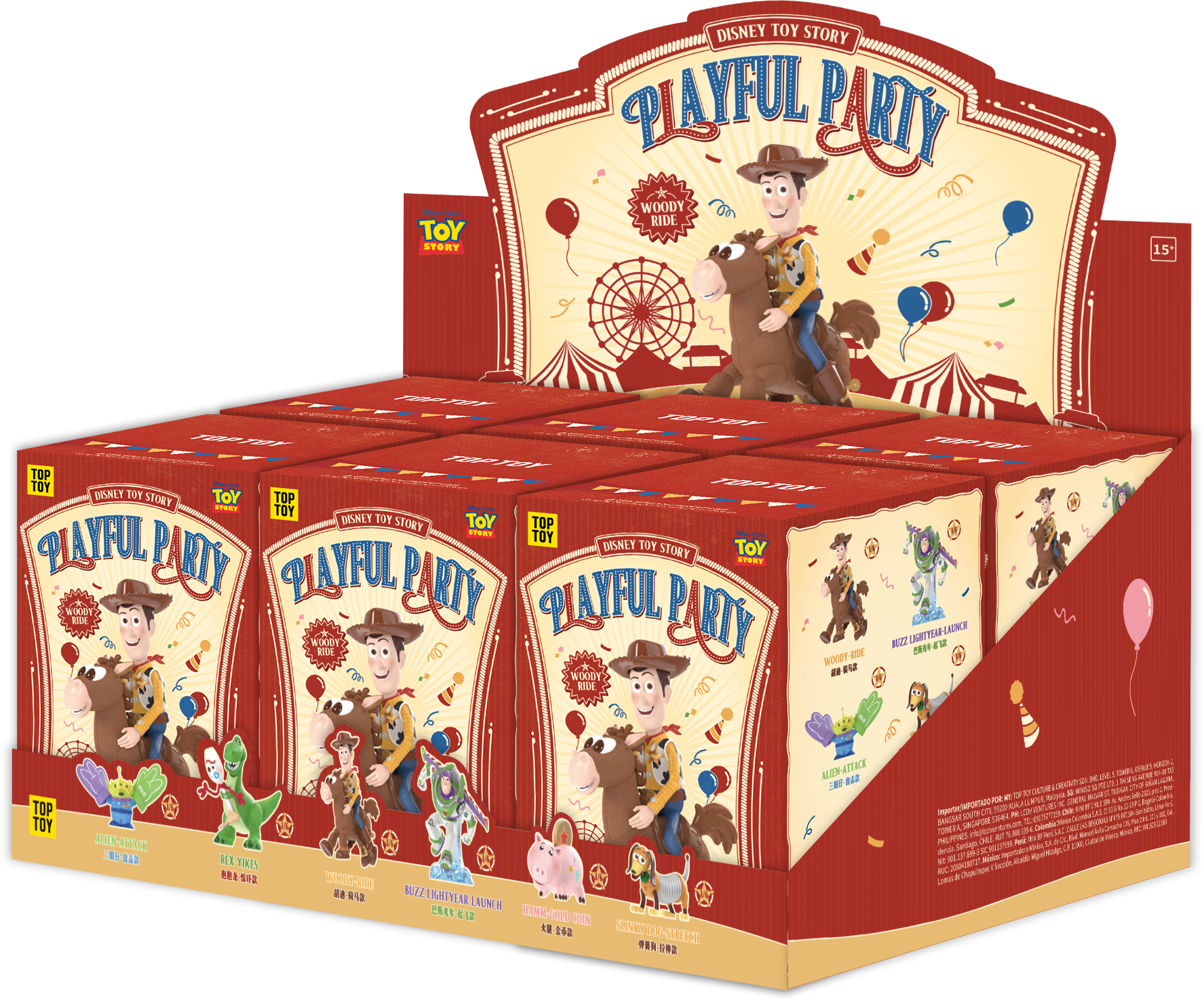 TOP TOY x Disney Pixar Toy Story: Playful Party Series Blind Box - Mystery Collectible Figure