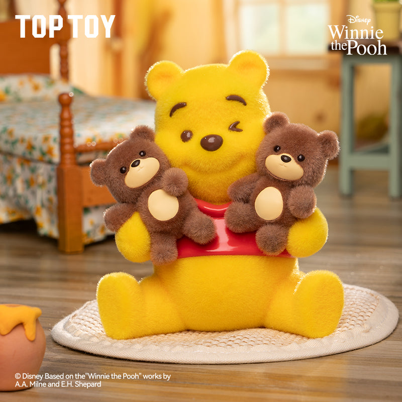 TopToyau | Disney Winnie the Pooh Happy Time (Forever Friends) Flocked Figure Blind Box