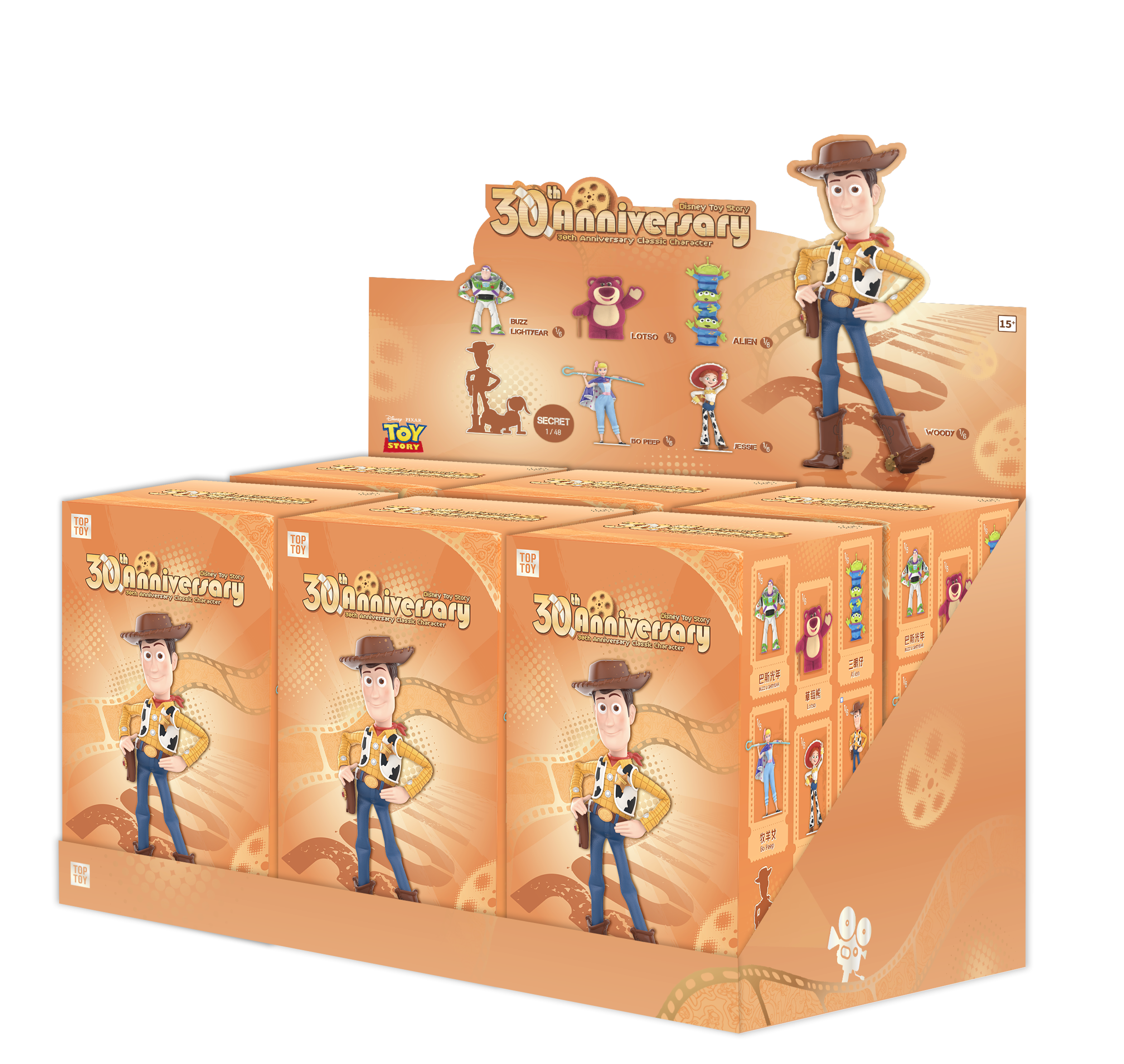 TOP TOY x Disney Pixar Toy Story: 30th Anniversary Classic Series Blind Box - Mystery Collectible Figure