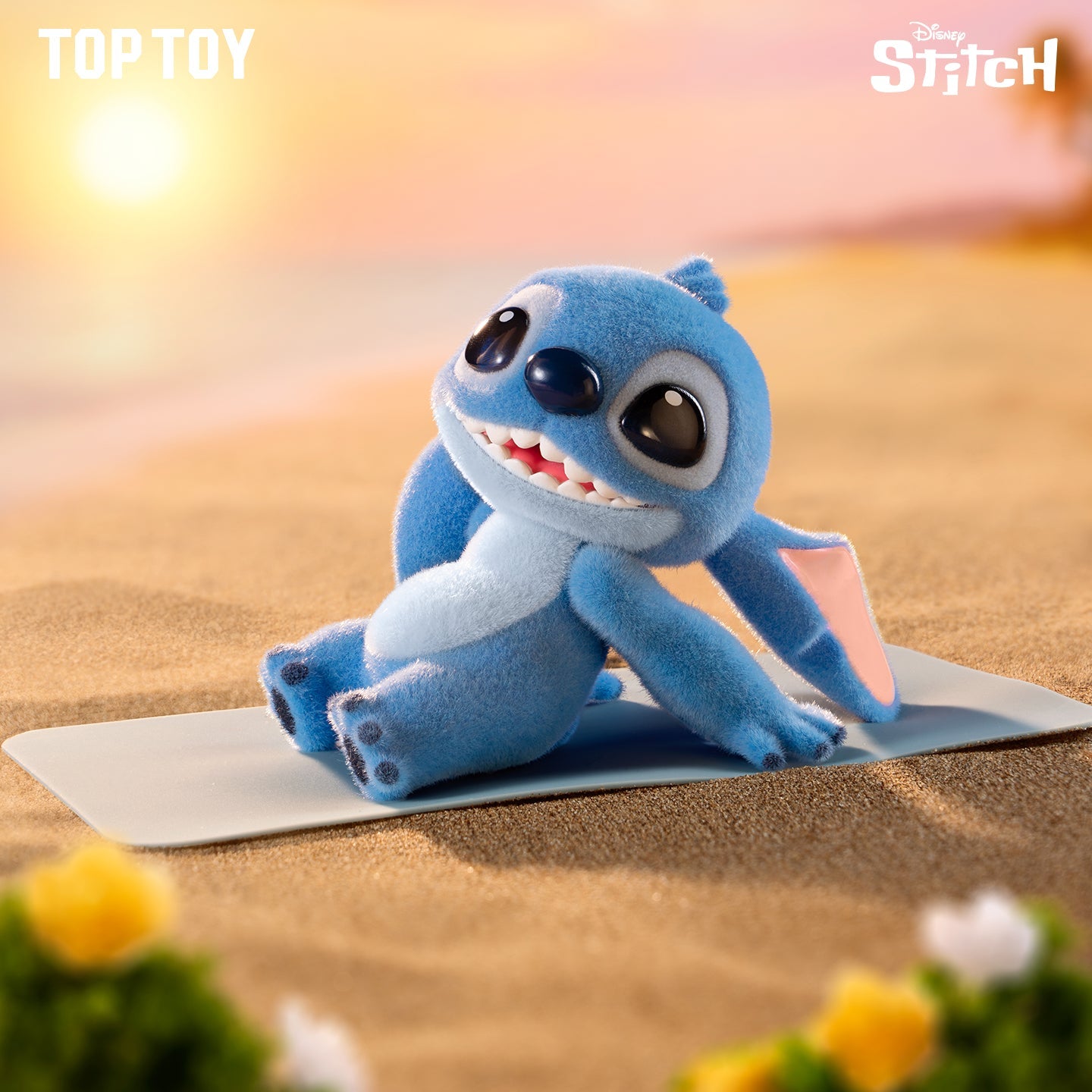 TopToyau | Disney Lilo & Stitch Energy Yoga Series Flocked Figure Blind Box