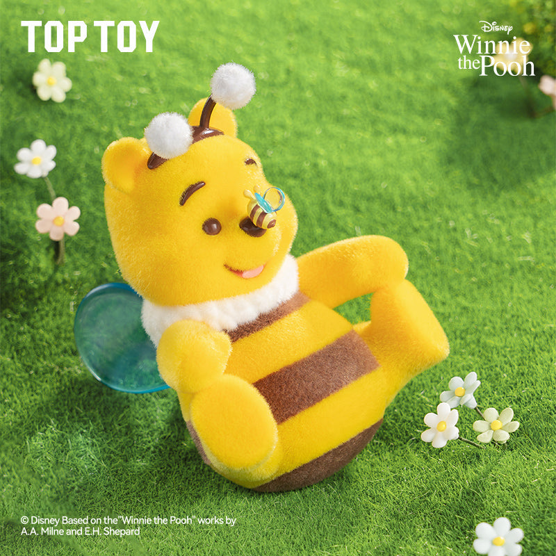 TopToyau | Disney Winnie the Pooh Happy Time (Forever Friends) Flocked Figure Blind Box